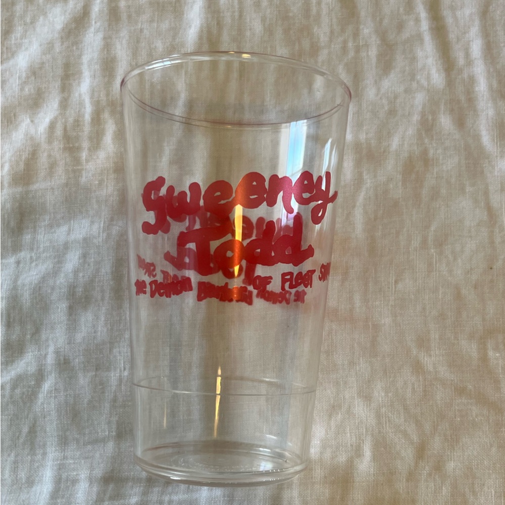 Sweeney Todd Clear Plastic Broadway Cup